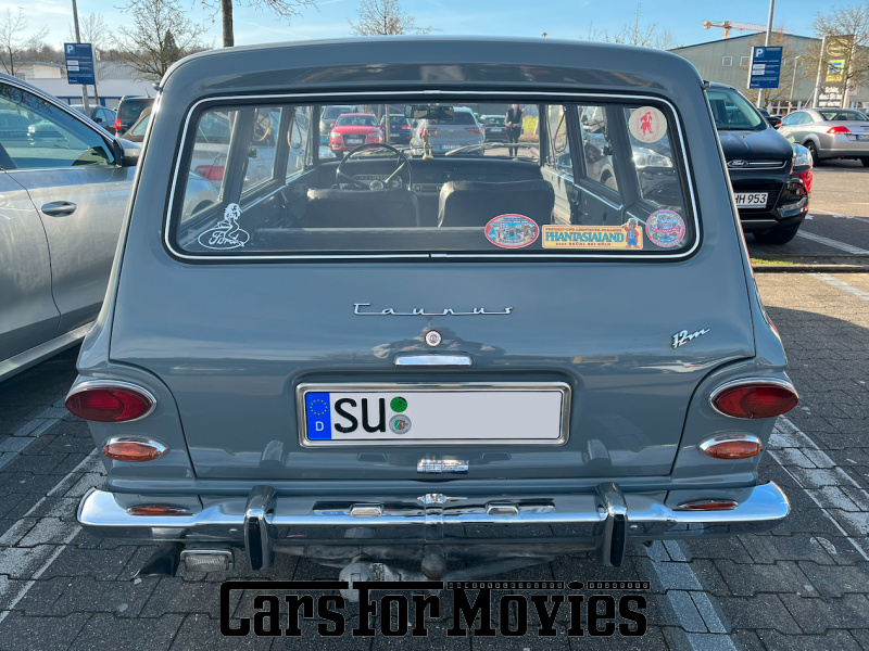 CarsForMovies | Ford-Werke GmbH 12m P4 1966 Deutschland Grau Blau Zivilfahrzeug Kombi DE - Nordrhein-Westfalen 7688 Anhängerkupplung taunus